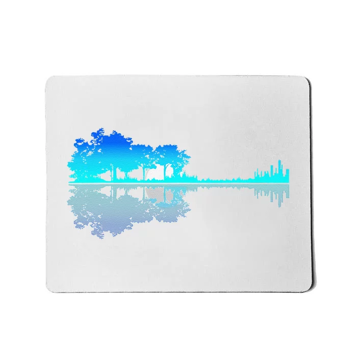 Funny Guitar Lake Shadow Love Guitar Musician Mousepad