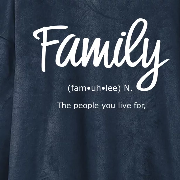 Family Gift Life's Greatest Blessings The People You Love Gift Hooded Wearable Blanket