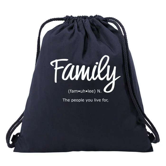 Family Gift Life's Greatest Blessings The People You Love Gift Drawstring Bag