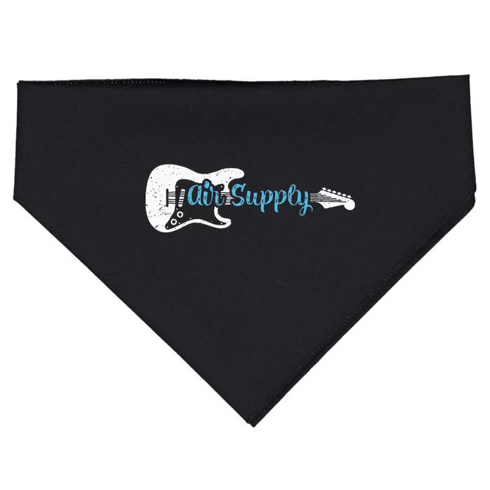 Funny Guitar Lover Air Supply USA-Made Doggie Bandana