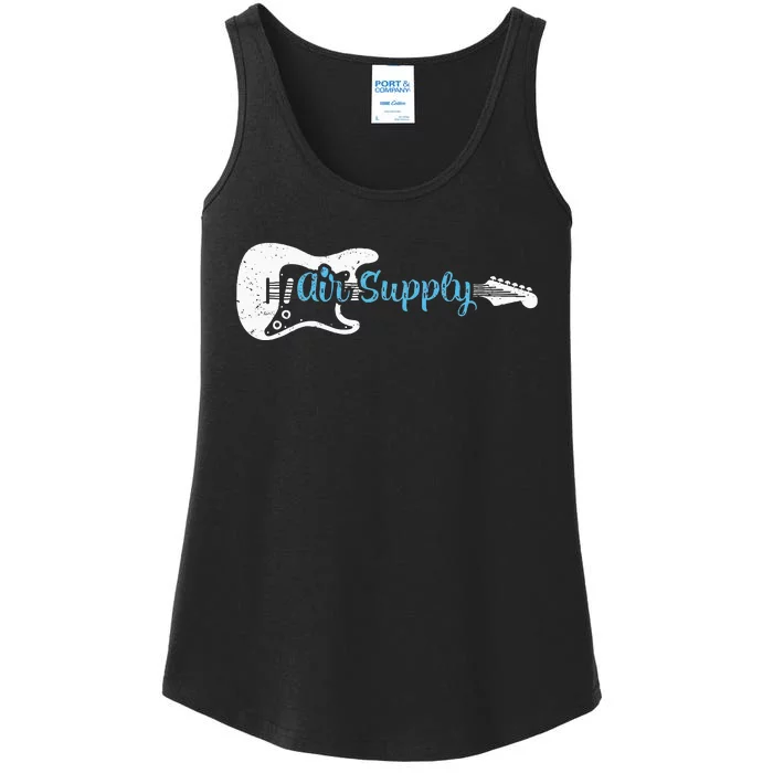 Funny Guitar Lover Air Supply Ladies Essential Tank