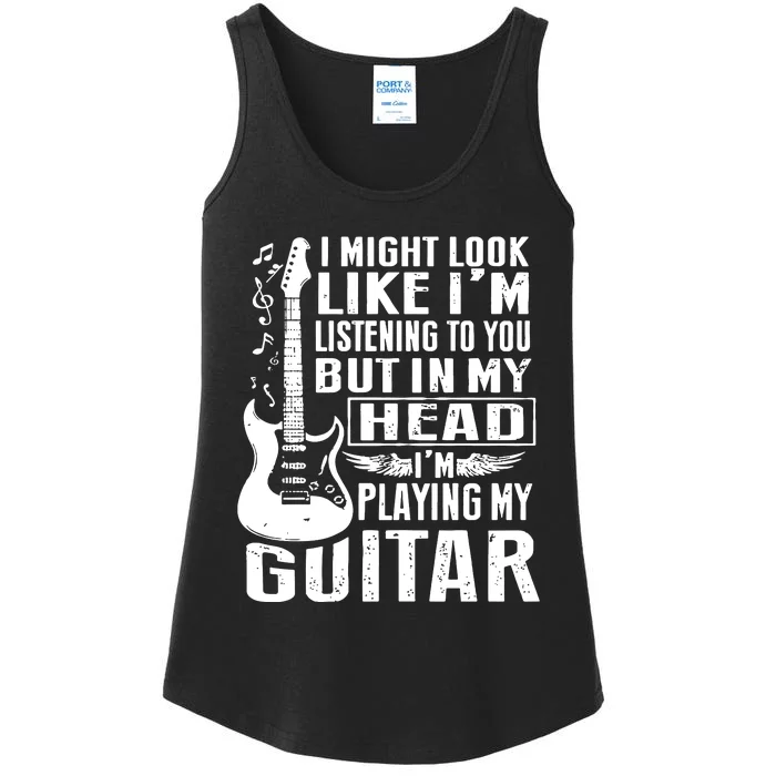 Funny Guitar Lover Ladies Essential Tank