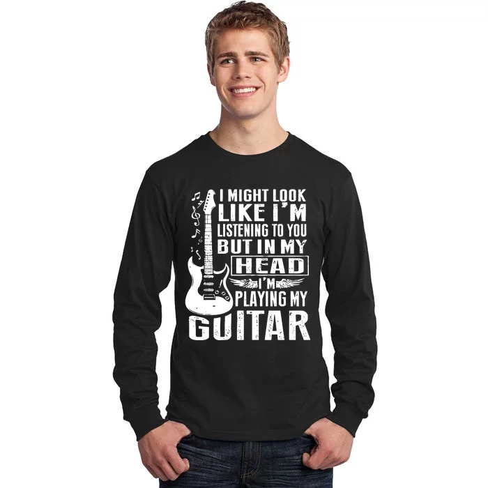 Funny Guitar Lover Tall Long Sleeve T-Shirt