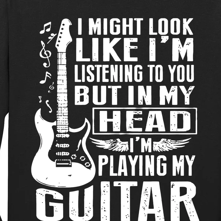 Funny Guitar Lover Tall Long Sleeve T-Shirt