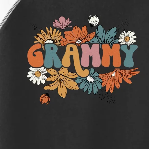 Floral Grammy Life Thankful Grammy Thanksgiving Mothers Day Toddler Fine Jersey T-Shirt