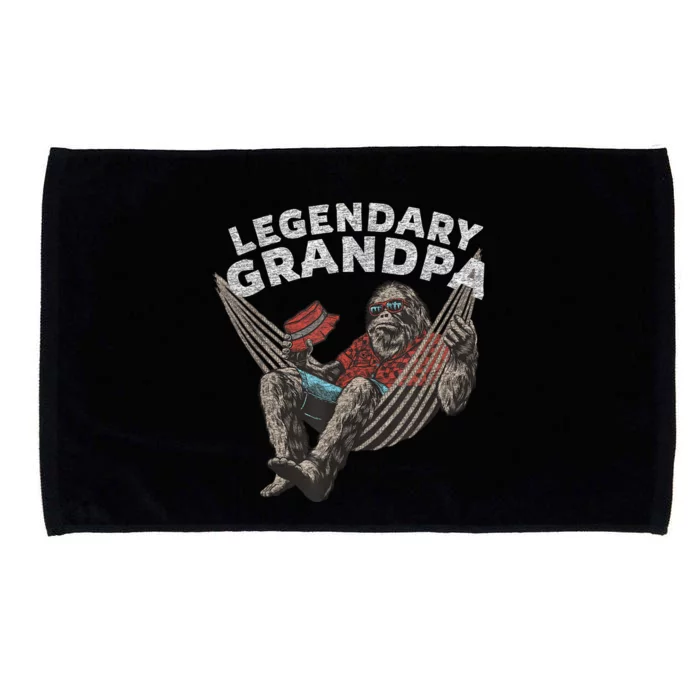 Funny Grandpa Legendary Saying Microfiber Hand Towel