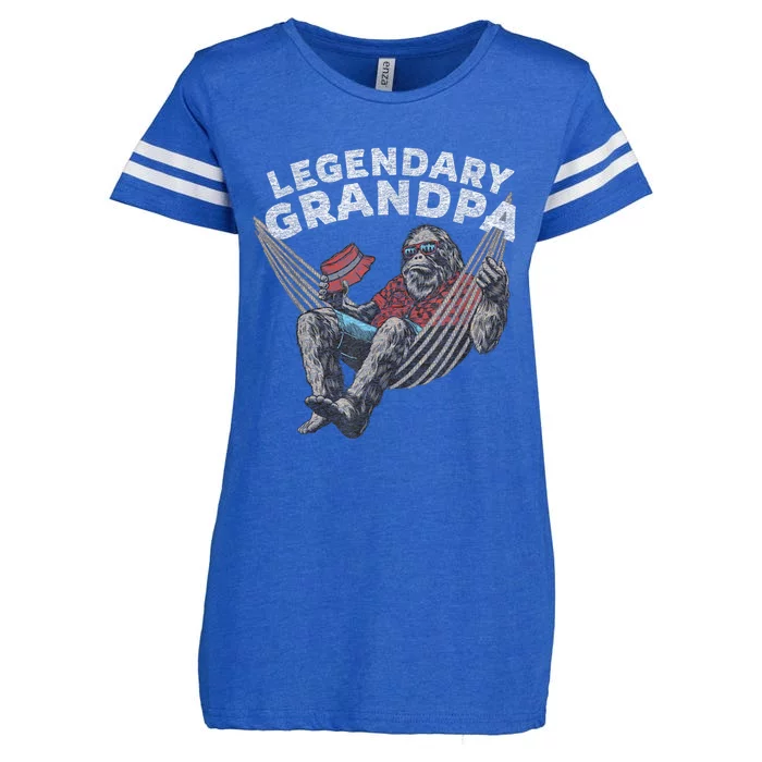 Funny Grandpa Legendary Saying Enza Ladies Jersey Football T-Shirt