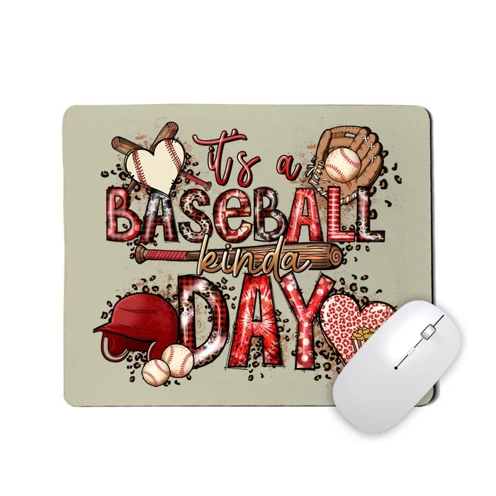 Funny Gramma Life It's A Baseball Kinda Day Mousepad