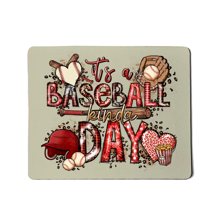 Funny Gramma Life It's A Baseball Kinda Day Mousepad