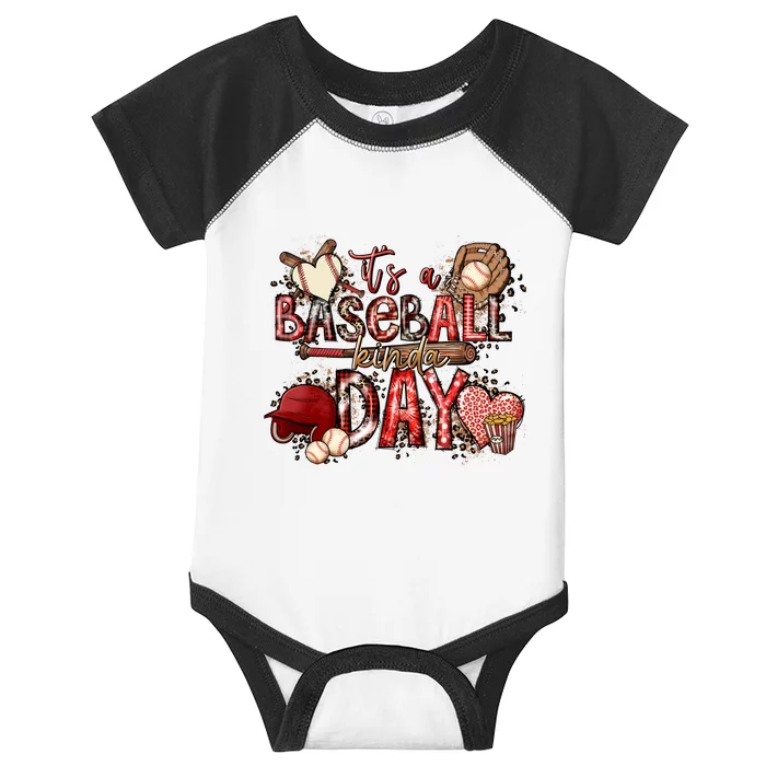 Funny Gramma Life It's A Baseball Kinda Day Infant Baby Jersey Bodysuit