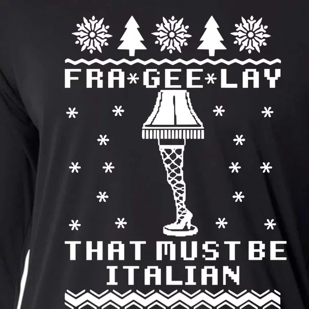 Fra Gee Lay That Must Be Italian A Christmas Story Cooling Performance Long Sleeve Crew