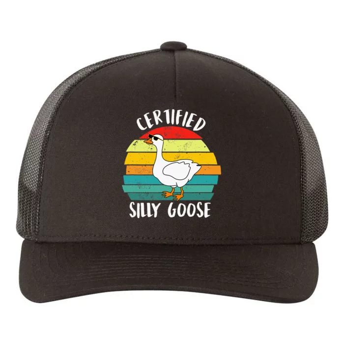 Funny Goose Lover Farmer Farm Life, Certified Silly Goose Yupoong Adult 5-Panel Trucker Hat