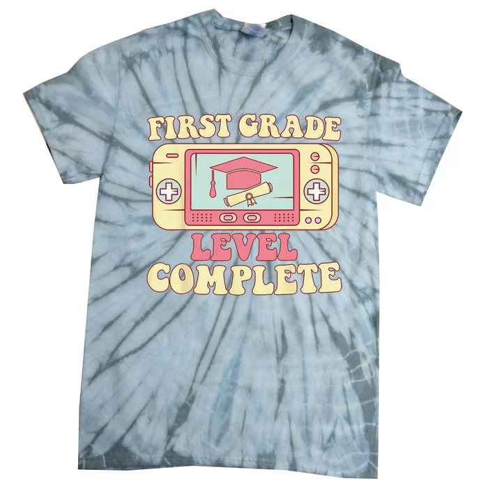 first Grade Level Complete Graduation Student Video games Tie-Dye T-Shirt