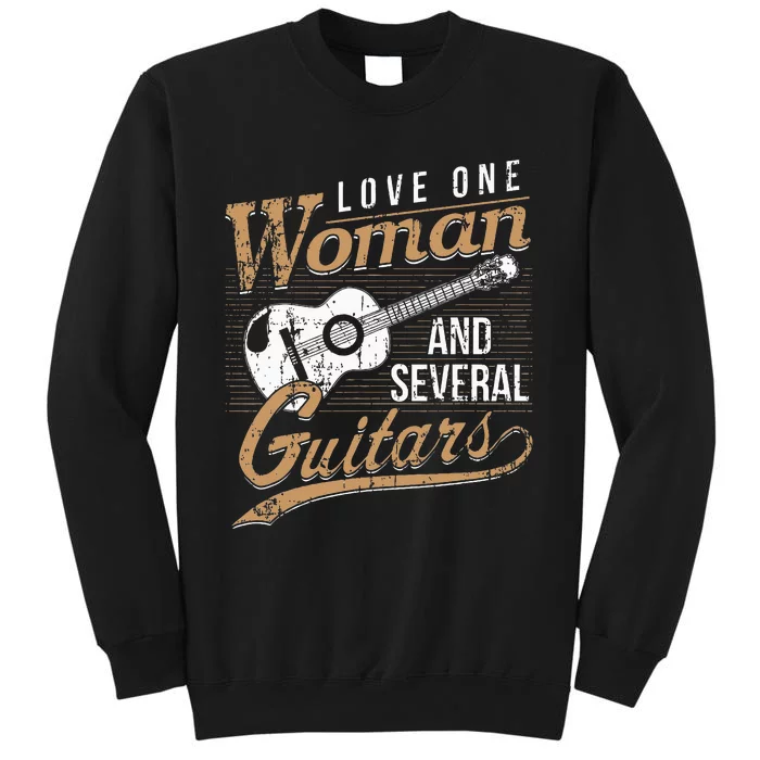 Funny Guitar Lovers Guitarist Musician Band Playing Gifts Tall Sweatshirt