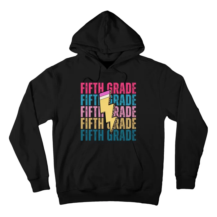 Fifth Grade Lightning Pencil Back To School Hoodie