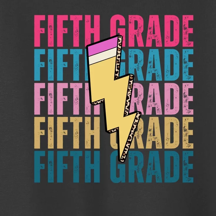 Fifth Grade Lightning Pencil Back To School Toddler T-Shirt