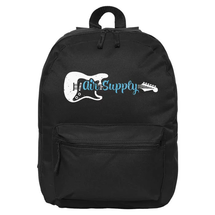 Funny Guitar Lover Air Supply 16 in Basic Backpack