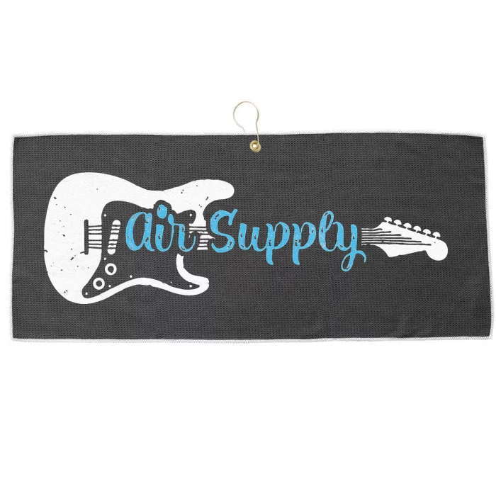 Funny Guitar Lover Air Supply Large Microfiber Waffle Golf Towel