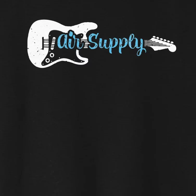 Funny Guitar Lover Air Supply Women's Crop Top Tee