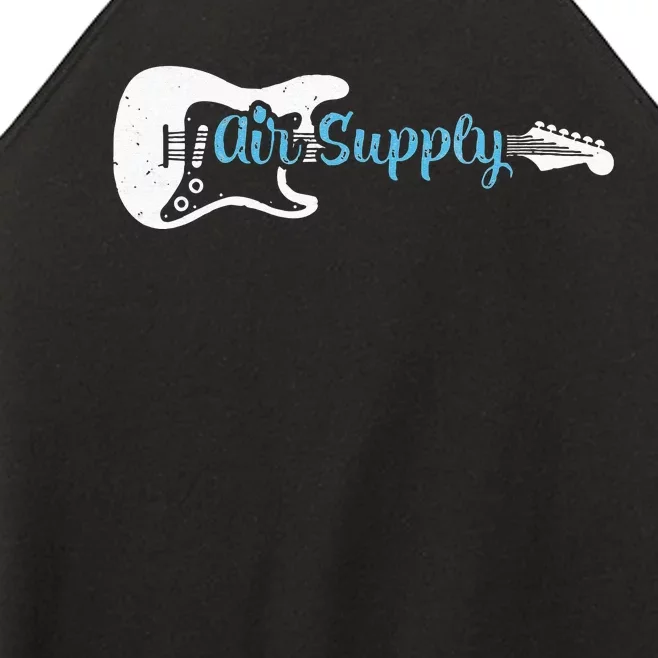 Funny Guitar Lover Air Supply Women’s Perfect Tri Rocker Tank