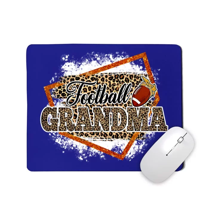 Football Grandma Leopard Bleached Family Matching Meaningful Gift Mousepad