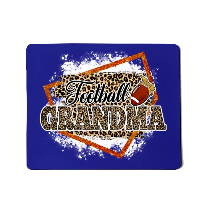 Football Grandma Leopard Bleached Family Matching Meaningful Gift Mousepad