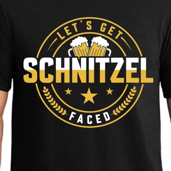 Funny German LetS Get Schnitzel Faced Graphic Pajama Set