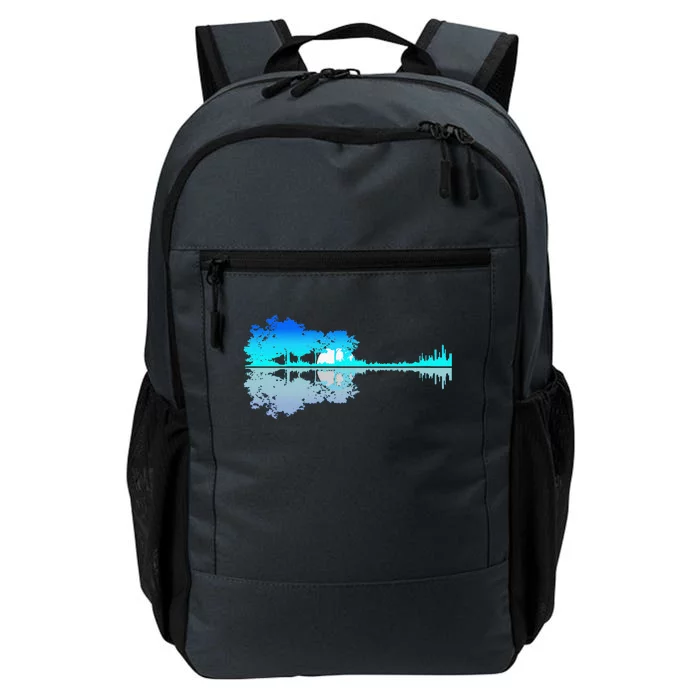 Funny Guitar Lake Shadow Love Guitar Musician Daily Commute Backpack