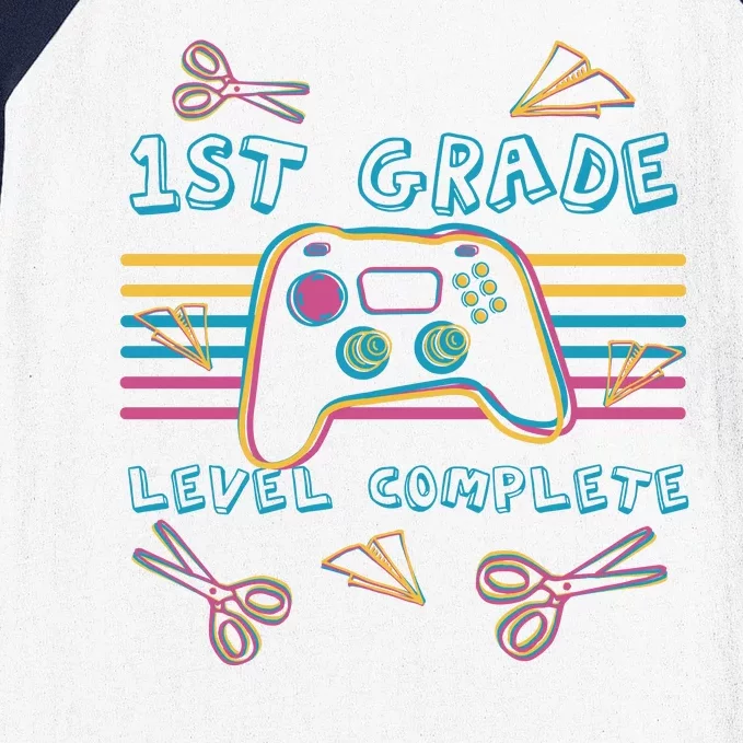 First Grade Level Complete Gamer Baseball Sleeve Shirt