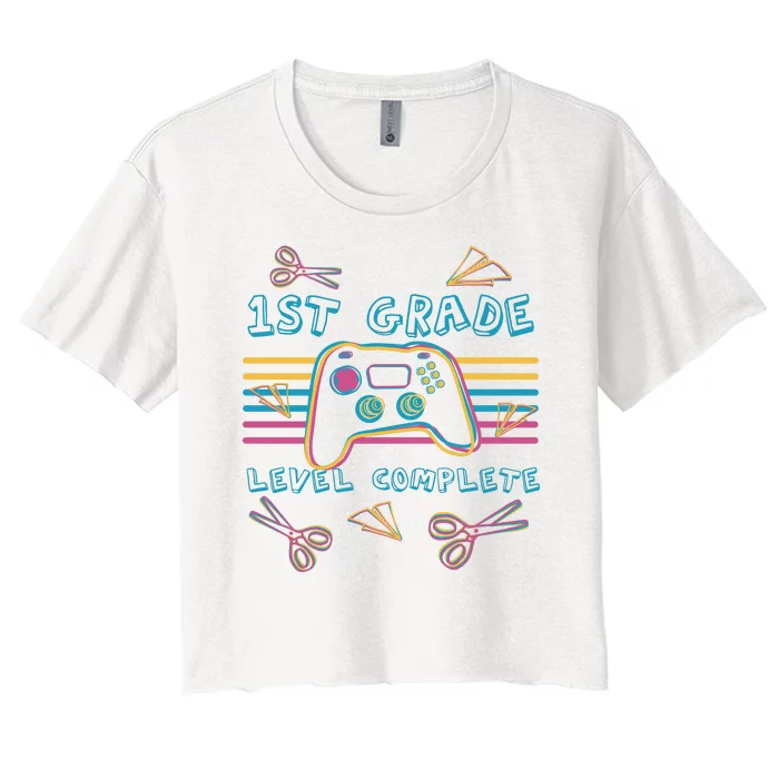 First Grade Level Complete Gamer Women's Crop Top Tee