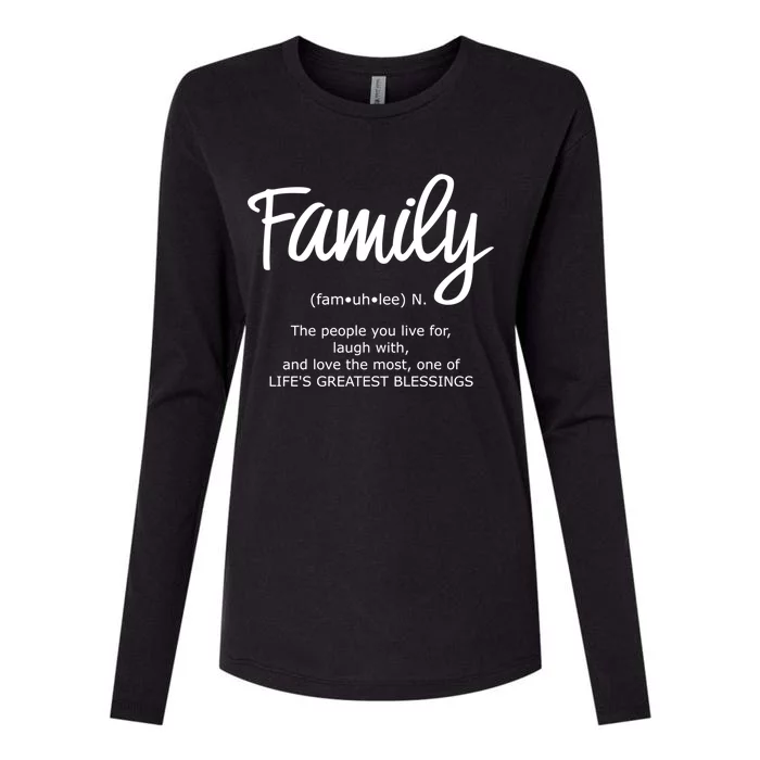 Family Gift Life's Greatest Blessings The People You Love Great Gift Womens Cotton Relaxed Long Sleeve T-Shirt