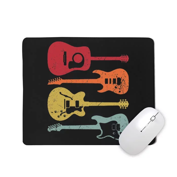 funny Guitar Music Player Guitarist vintage Mousepad