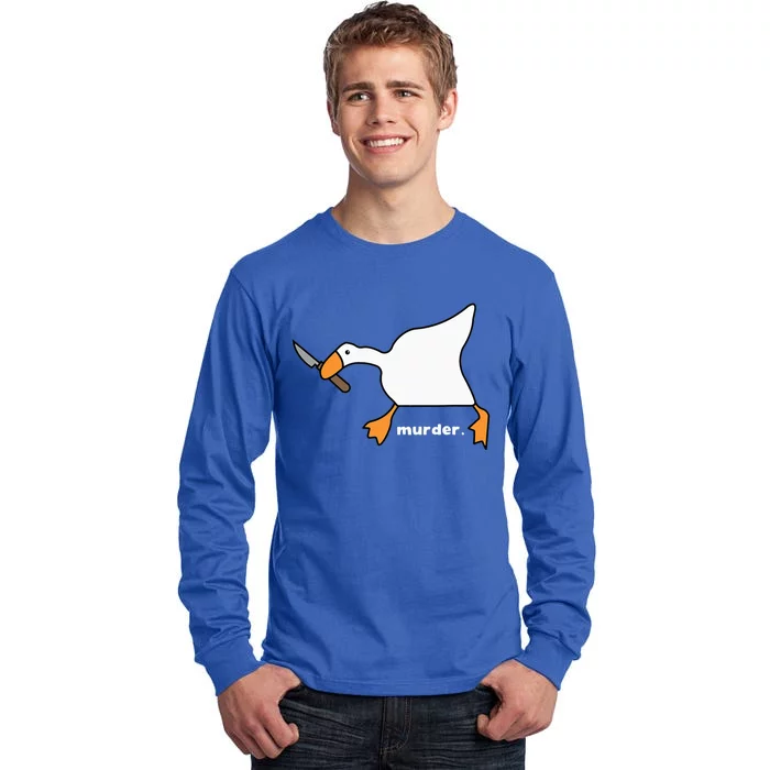 Funny Goose Murder Tall Long Sleeve T-Shirt