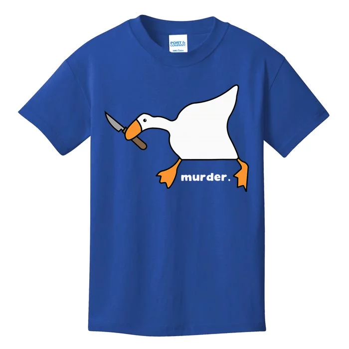 Funny Goose Murder Kids T-Shirt