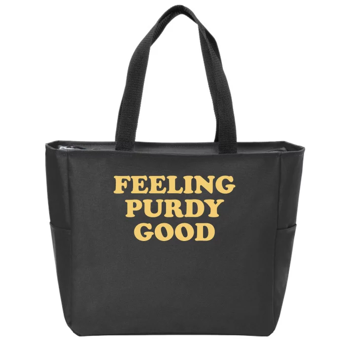 Feeling Good Meme Funny Zip Tote Bag