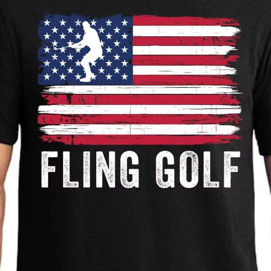 Fling Golf Making Golf Courses Great Again Funny Fling Golf Fun New Golf Game Pajama Set