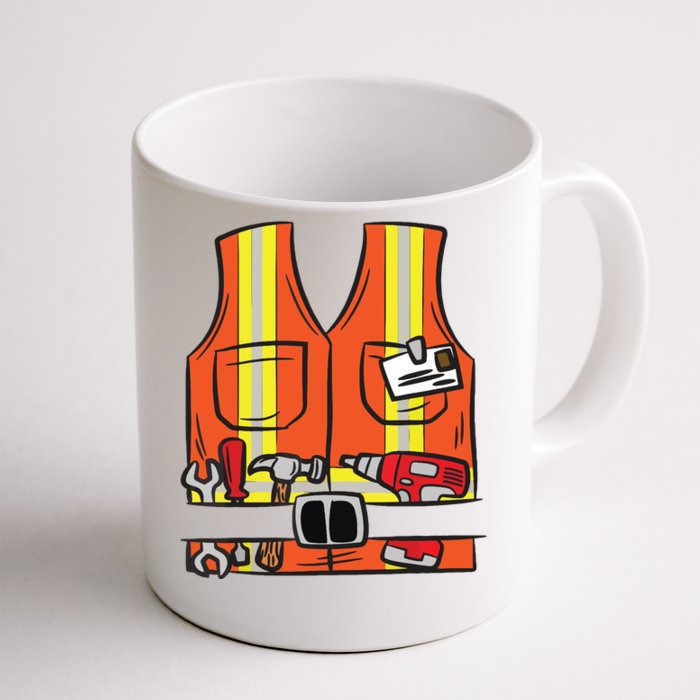 Funny Group Matching Halloween Construction Worker Costume Front & Back Coffee Mug