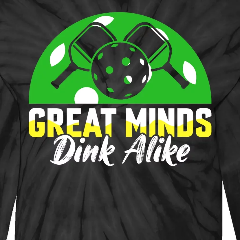 Funny Great Mine Dink Alike Pickleball Tie-Dye Long Sleeve Shirt