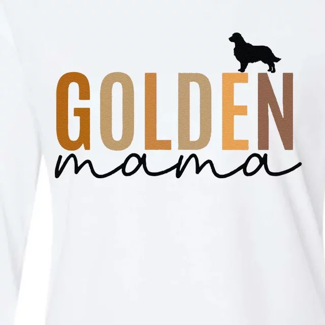 Funny Golden Mama Golden Retriever Dog Lover Gift Golden Mom Dog Owner Womens Cotton Relaxed Long Sleeve T-Shirt