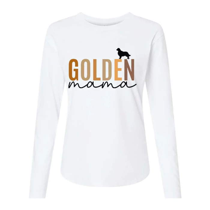 Funny Golden Mama Golden Retriever Dog Lover Gift Golden Mom Dog Owner Womens Cotton Relaxed Long Sleeve T-Shirt