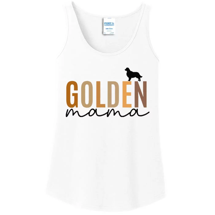 Funny Golden Mama Golden Retriever Dog Lover Gift Golden Mom Dog Owner Ladies Essential Tank