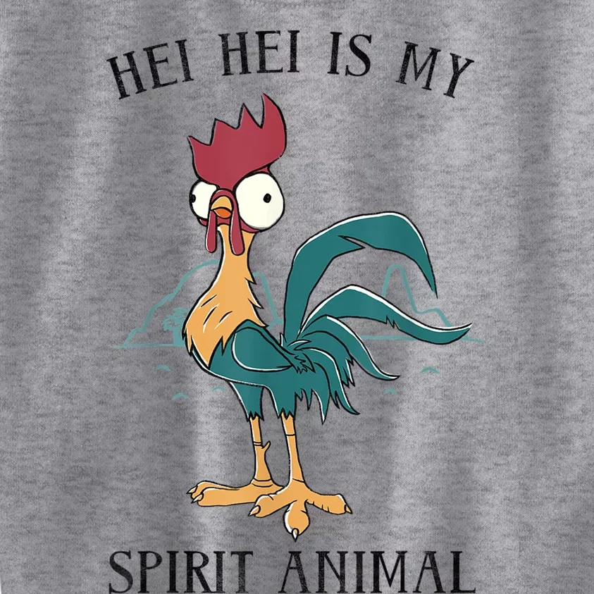 Funy Gift Moana Hei Hei Is My Spirit Animal Portrait Kids Sweatshirt