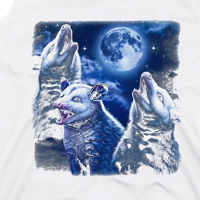 Funny Graphic Moons Opossum Starry Night & Opossums Possum Animals Tank Top