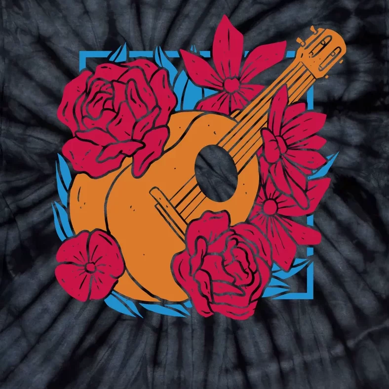 Floral Guitar Music Tie-Dye T-Shirt