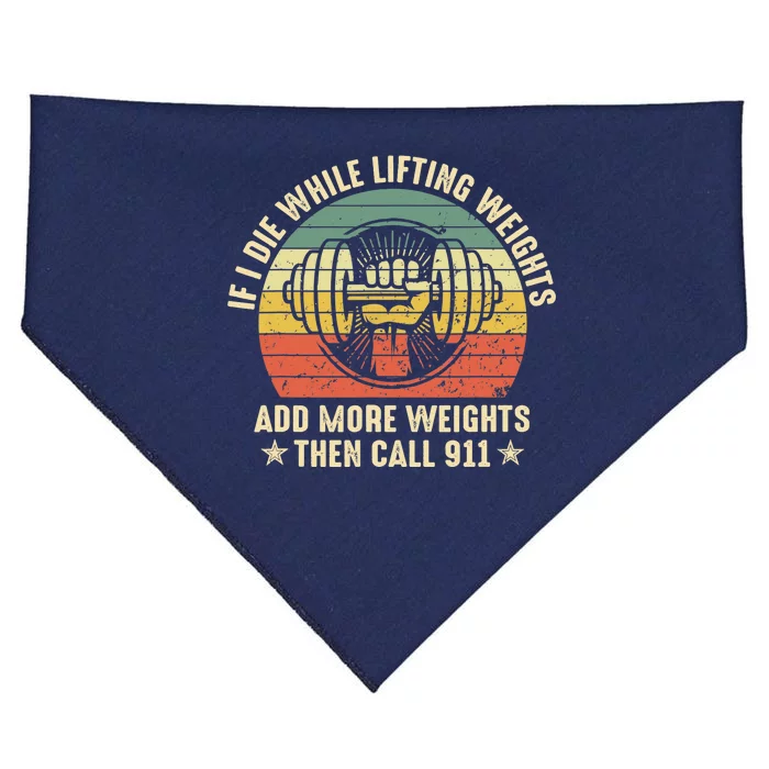 Funny Gym Motivational Quote USA-Made Doggie Bandana