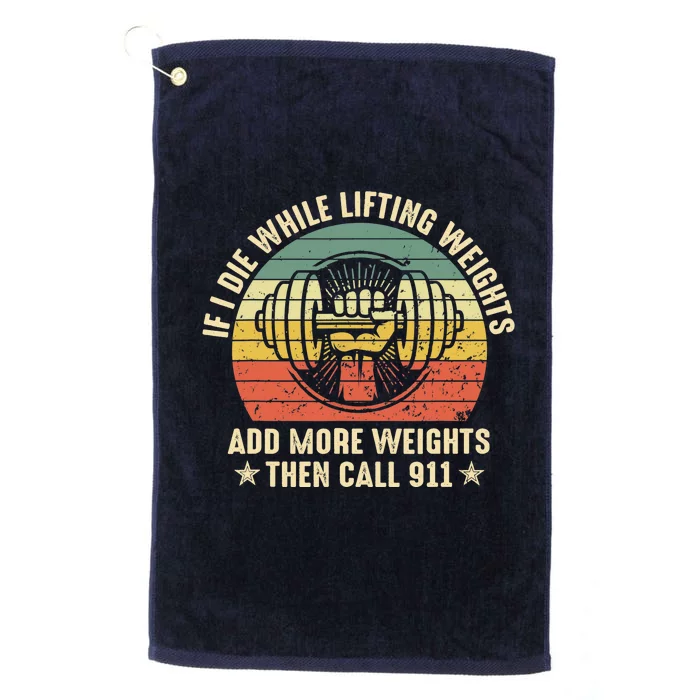 Funny Gym Motivational Quote Platinum Collection Golf Towel