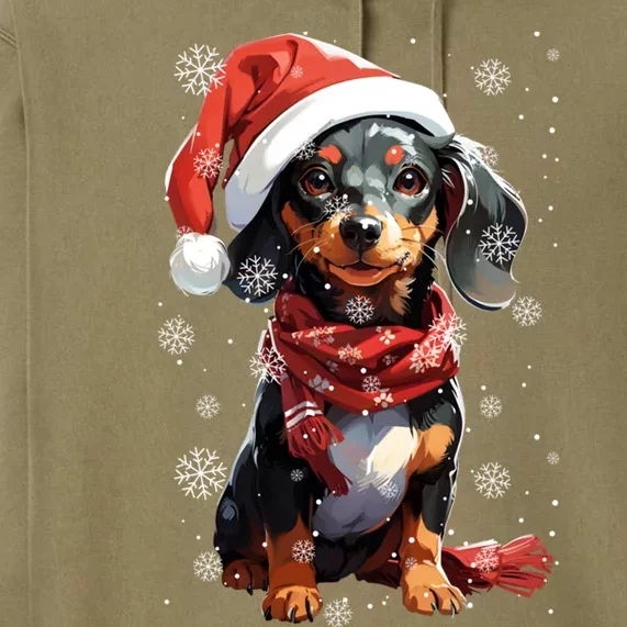 Funny Gift Merry Doxie Christmas Dachshund Xmas Premium Hoodie