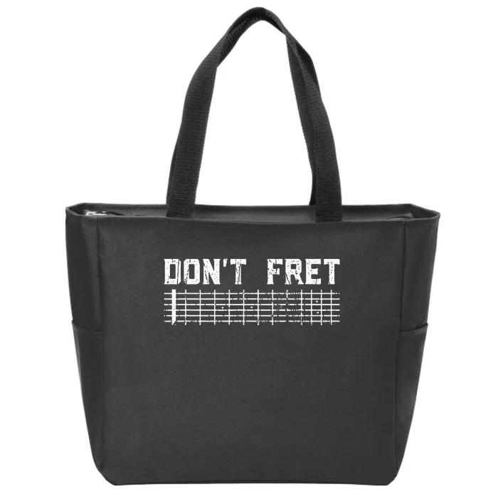 For Guitarist & Musician Music & Bass Fan Acoustic Guitar Zip Tote Bag