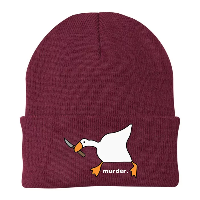 Funny Goose Murder Knit Cap Winter Beanie