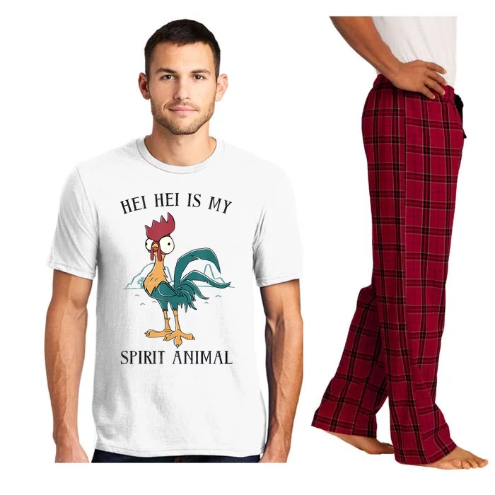 Funy Gift Moana Hei Hei Is My Spirit Animal Portrait Pajama Set